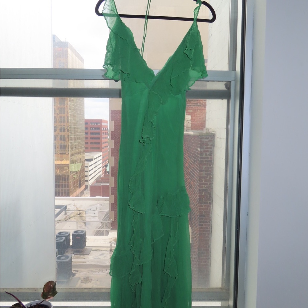 Nasty Gal Vibrant Green Maxi Dress